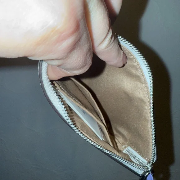 Coach Blueberry Rowan and wristlet matching set - Picture 7 of 7